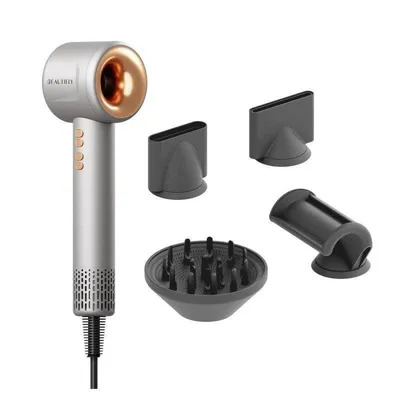 Ionen Föhn Beautifly IonBoost 1600W 3 Temperaturstufen 3 Geschwindigkeiten mit Zubehör Grau