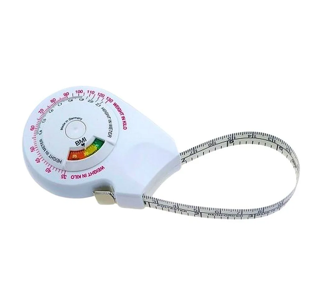 BEAZZ Fitness-Tracker Maßband Körper BMI Bodymass Fitness Bandmaß (Made in Germany, 1-tlg), 170 cm x 1,5 cm, Made in Germany