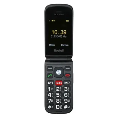 Handy Beghelli 9137N Clamshell Dual SIM 2.4" 1.3 MP Schwarz