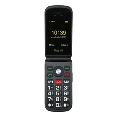 Handy Beghelli 9137N Clamshell Dual SIM 2.4" 1.3 MP Schwarz