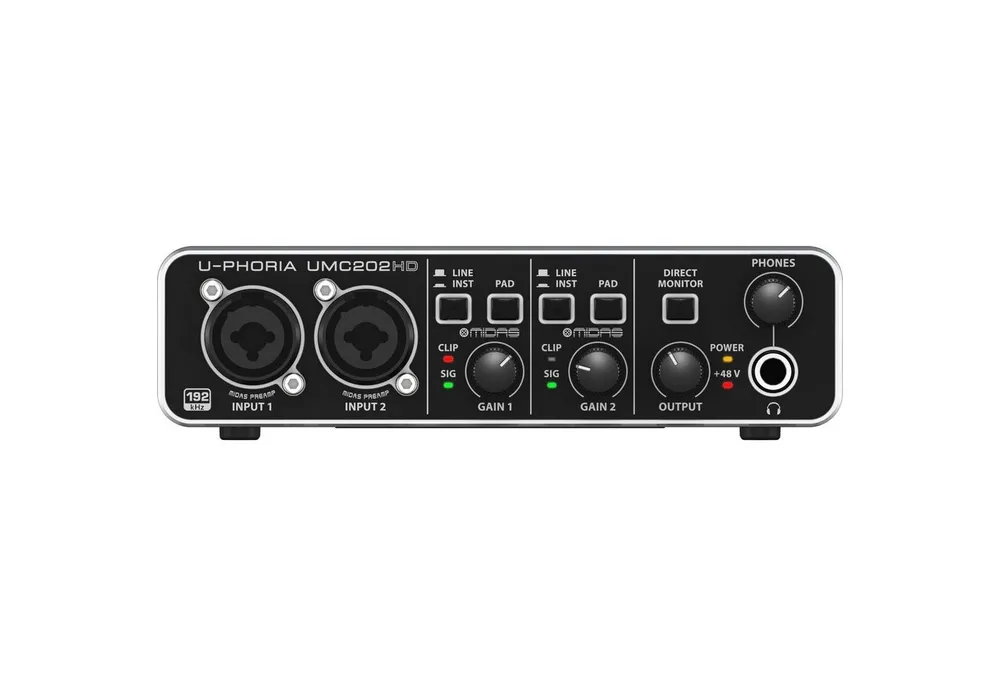 Behringer Digitales Aufnahmegerät (U-Phoria UMC202HD - USB Interface)