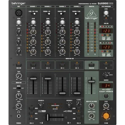 DJ-Mischpult Behringer DJX900 USB 5 Kanäle Digitaleffekte USB
