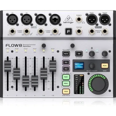 Mischpult Behringer Flow 8 digital 8 Eingänge Bluetooth USB Effekte