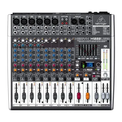 Mischpult Behringer X1222USB 4-Kanal 24 Bit USB FX Kompakt
