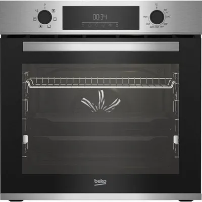 Einbaubackofen Beko BBIE123001XD Hydrolyse 72L 60cm A Teleskopschienen Edelstahl