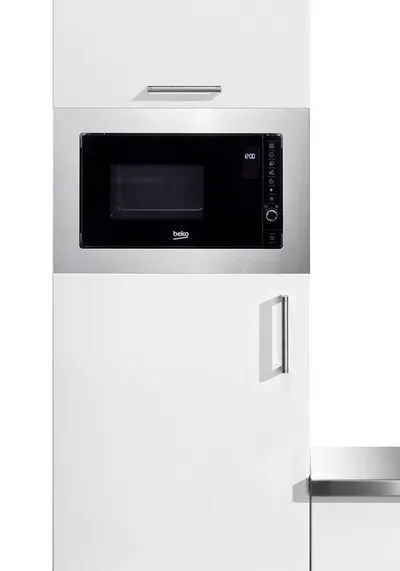 BEKO Einbau-Mikrowelle BMOB20231X, Mikrowelle, 20 l, Funktionale Einbau-Mikrowelle für schnelles Erwärmen