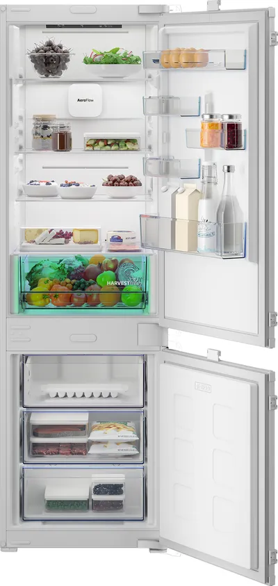 BEKO Einbaukühlgefrierkombination B3BCNA294HS 7525320002, 177,5 cm hoch, 54 cm breit, HarvestFresh & NoFrost – längere Frische, nie mehr abtauen
