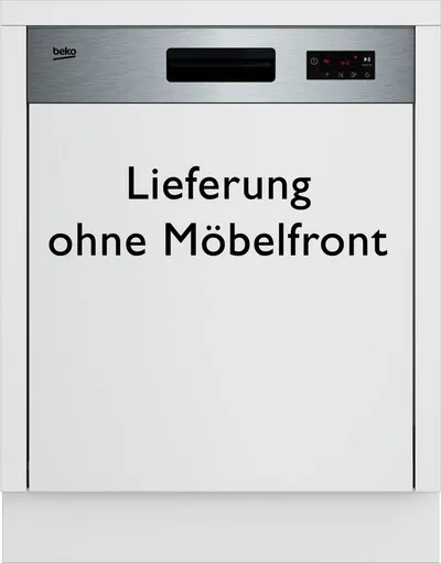 BEKO teilintegrierbarer Geschirrspüler BDSN15430X 7697801677, 14 Maßgedecke, Quick&Clean – Kraftvolle Reinigung für sauberes Geschirr in 90 Minuten