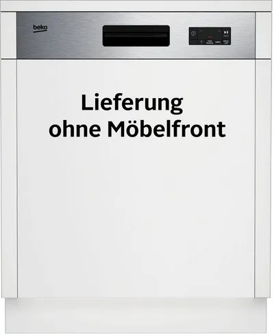 BEKO teilintegrierbarer Geschirrspüler BDSN15O30X 7688901677, 14 Maßgedecke, Hocheinbaufähig & SelfDry – flexibel bis 92 cm, trocknet automatisch