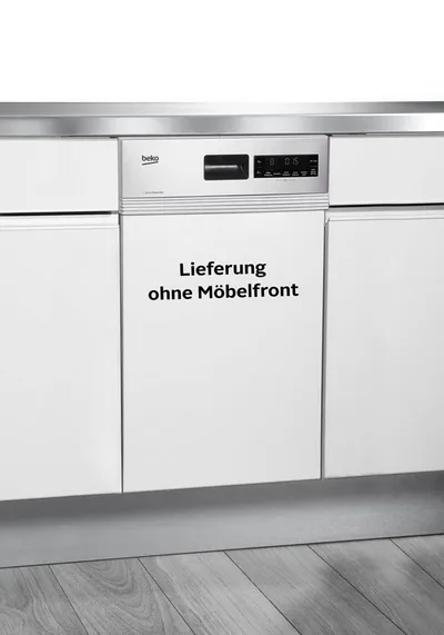BEKO teilintegrierbarer Geschirrspüler DSS28021X, 11 Maßgedecke, Doppelt gut organisiert – inklusive Besteckschublade und Besteckkorb