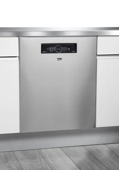 BEKO Unterbaugeschirrspüler BDDN36462XP, 8,5 l, 14 Maßgedecke, Sehr geräuscharm mit einer Lautstärke von bis zu 38 dB