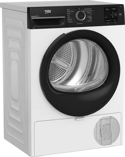 BEKO Wärmepumpentrockner BM3T30230W, Schontrommel, für große Haushalte geeignet