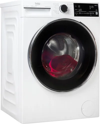 BEKO Waschmaschine B5WFT78410W 7178551900, 8 kg, 1400 U/min, Dank SteamCure beseitigt Dampf Flecken und reduziert Falten