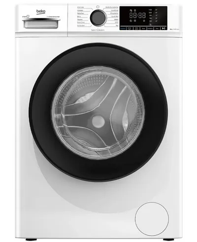 BEKO Waschmaschine BM3WFOE841PSA, 8 kg, 1400 U/min, SteamCure, AddXtra-Nachlegefunktion, Kindersicherung