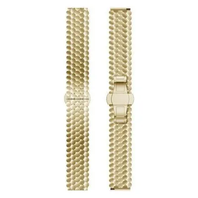 Beline pasek Watch 20mm Metal Honeycomb złoty /gold box