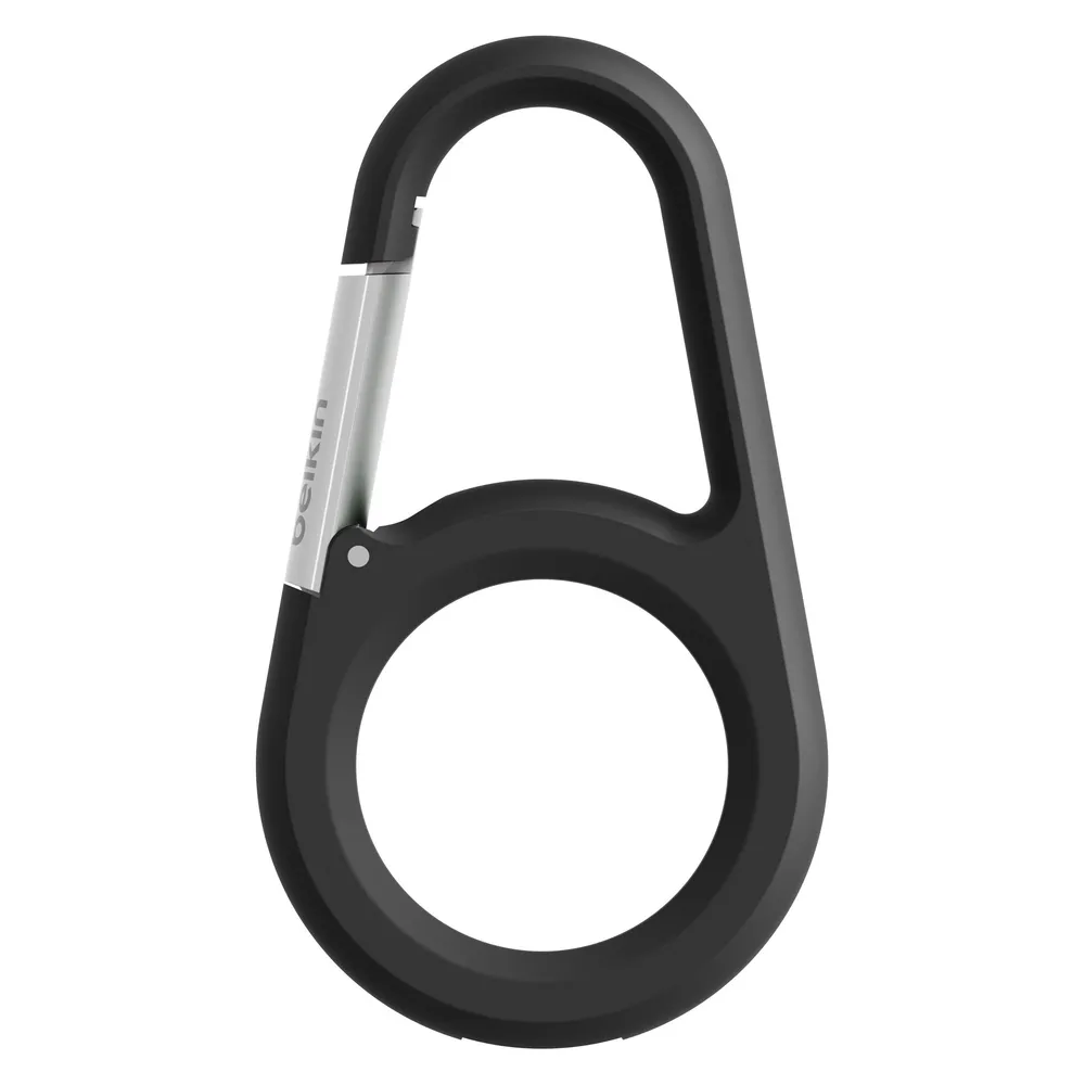 Anhänger Secure Holder mit Karabiner Apple AirTag schwarz