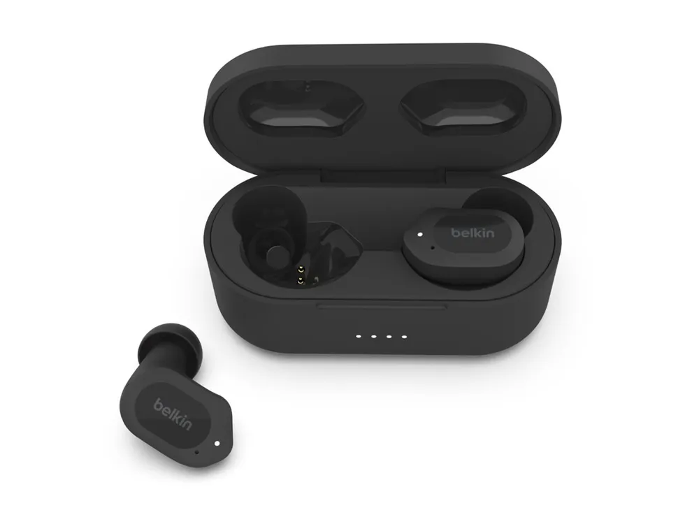 Belkin SoundForm Play True Wireless In-Ear-Kopfhörer, Schwarz, In-Ear, Kabellos