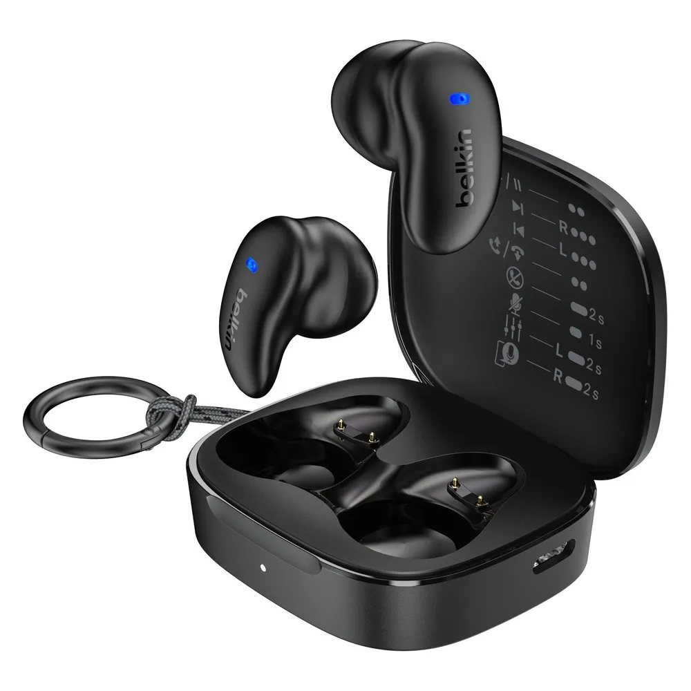 Auriculares Belkin SoundForm Anywhere inalámbricos y con cable Bluetooth Llamadas/Música con reducción de ruido Negros