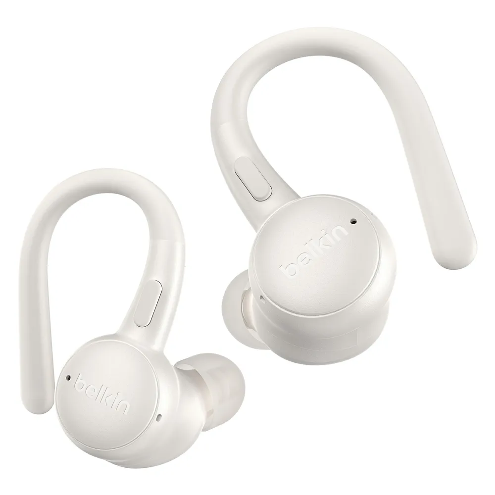 Kopfhörer Belkin SoundForm ActiveFit kabellos und kabelgebunden Bluetooth ANC weiß