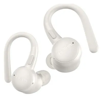 Kopfhörer Belkin SoundForm ActiveFit kabellos und kabelgebunden Bluetooth ANC weiß