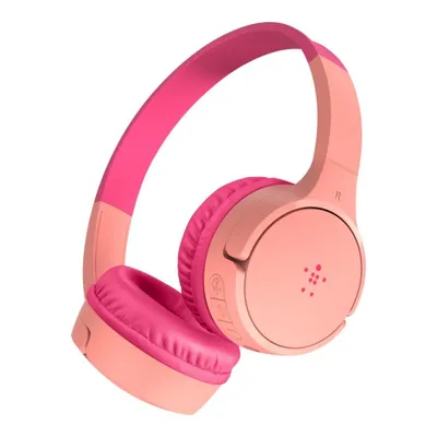 Belkin SoundForm Mini Kabellose Kopfhörer für Kinder, Rosa