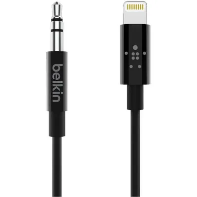 Belkin 3,5-mm-Audiokabel mit Lightning-Anschluss, Schwarz