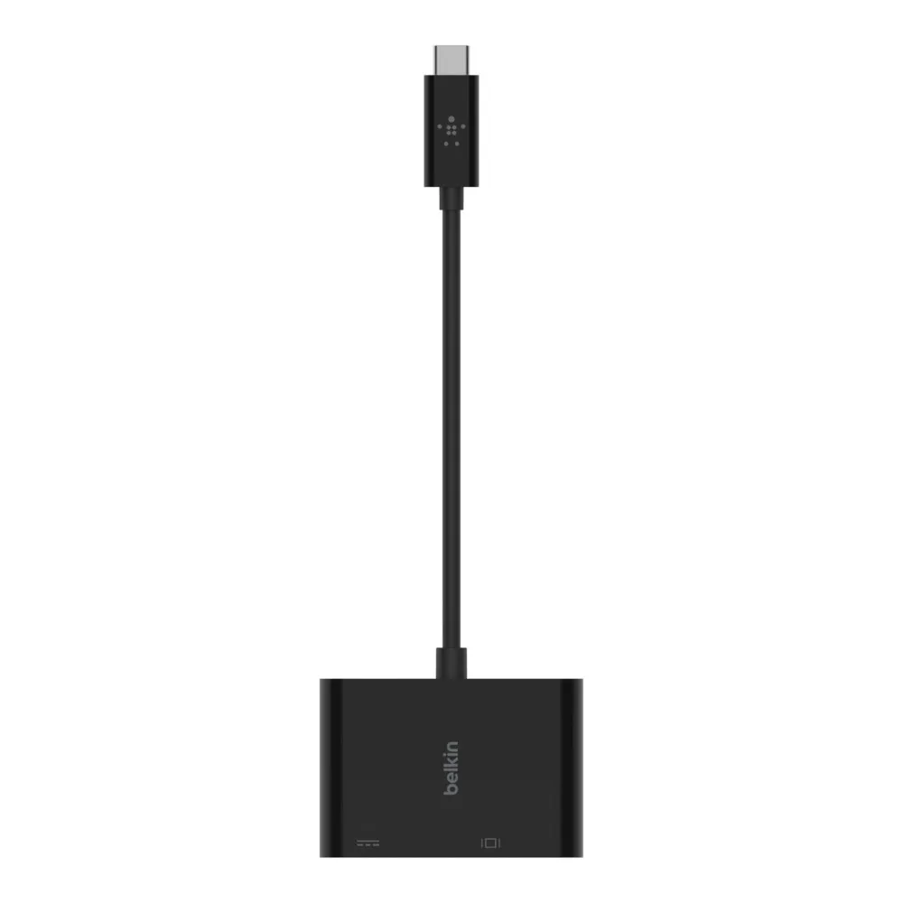 Belkin USB-C auf VGA-Ladeadapter, Schwarz