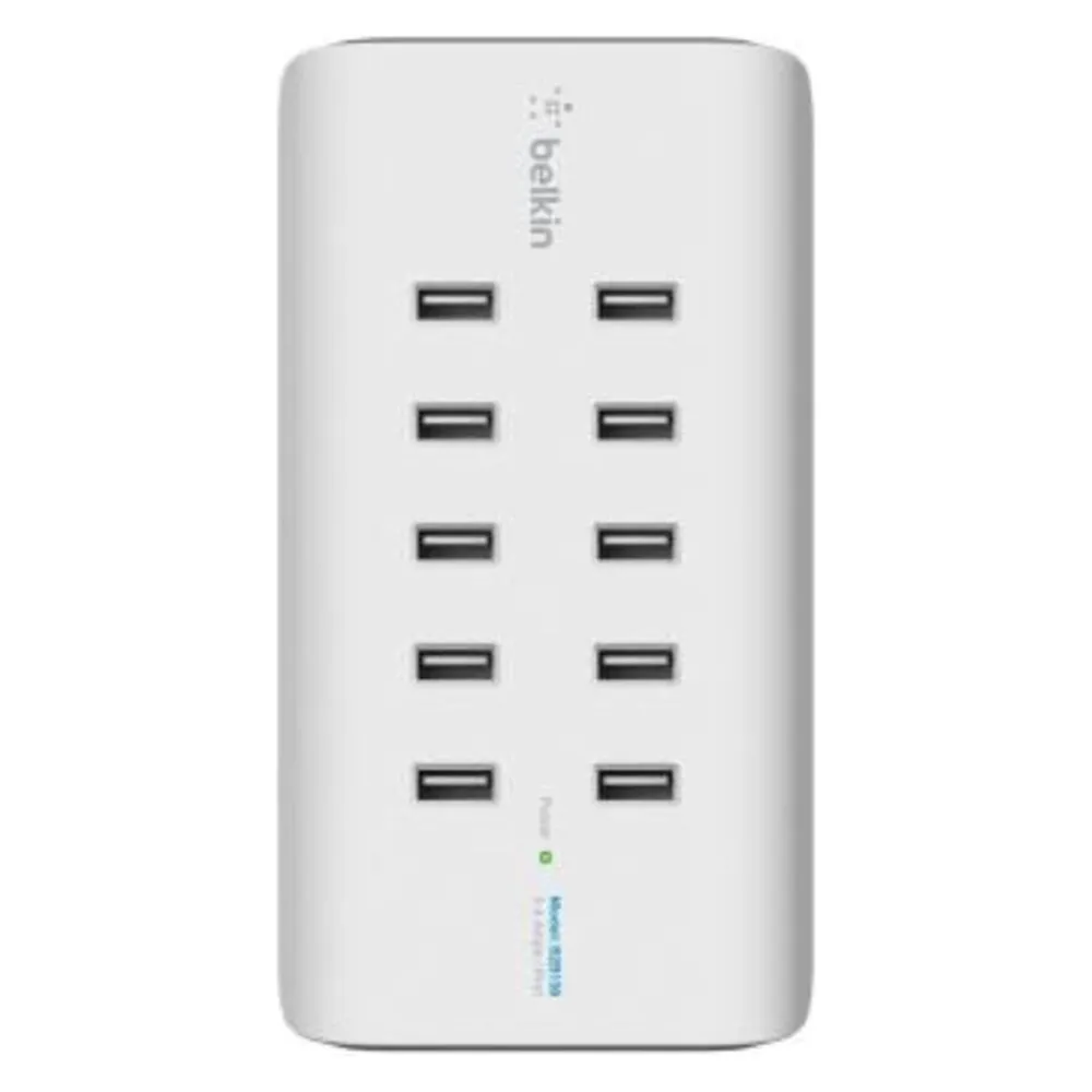 Ladegerät Belkin Rockstar B2B139VF 10x USB-A 120 W AC Weiß Wandmontage