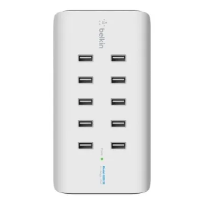 Ladegerät Belkin Rockstar B2B139VF 10x USB-A 120 W AC Weiß Wandmontage