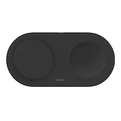 Belkin BoostCharge Pro 2-in-1 magnetische kabellose Ladestation mit Qi2 15W Technologie, Schwarz