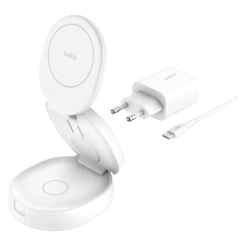 BoostCharge Kompakte magnetische 3-in-1-Ladestation