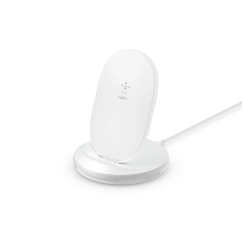 BoostCharge Ladeständer, 15 W mit QC 3.0-24-W-Ladegerät, Weiß