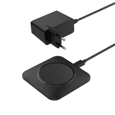 BoostCharge Pro Neu Kabelloses Universal Easy Align Ladepad (15 W), Schwarz