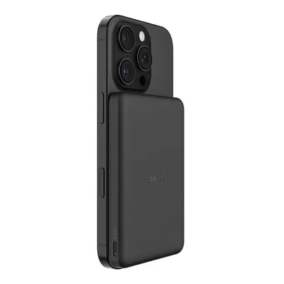 BoostCharge Schlanke, magnetische Powerbank 5K, schwarz