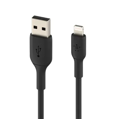 Belkin Boost Charge Lightning auf USB MFi-Kabel, 2 m, Schwarz