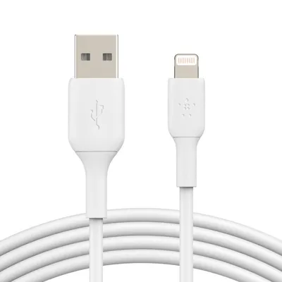 Belkin Boost Charge Lightning-auf-USB-Kabel, 2 m, Weiß