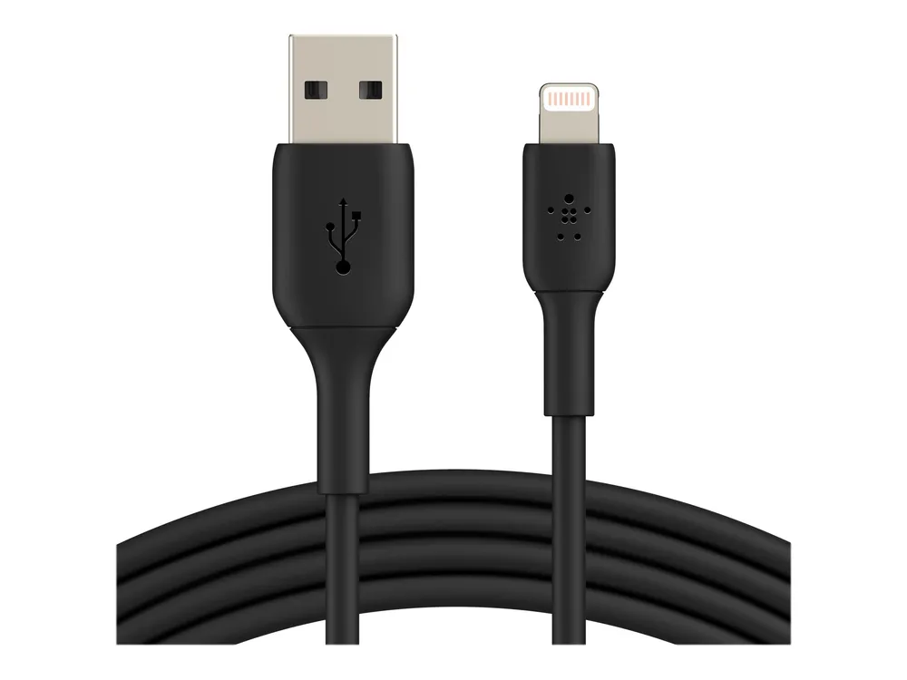 Belkin USB-A auf Lightning Kabel, Schwarz, 3m