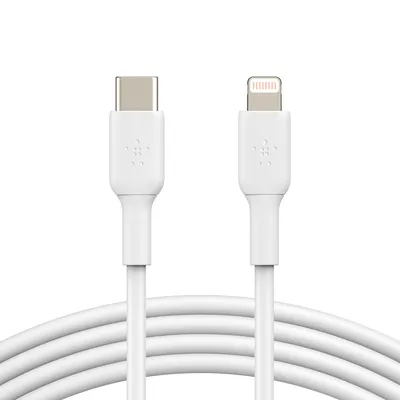 Belkin BOOST CHARGE USB-C auf Lightning Kabel, Weiß, 1m