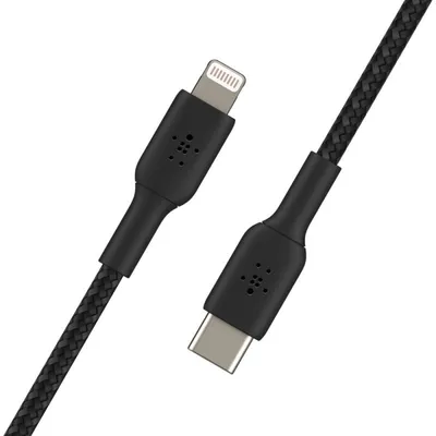 Belkin Boost Charge USB-C-auf-Lightning-Kabel, 1 m, Schwarz