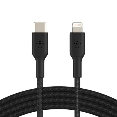 Belkin Boost Charge USB-C-auf-Lightning-Kabel, 2 m, Schwarz