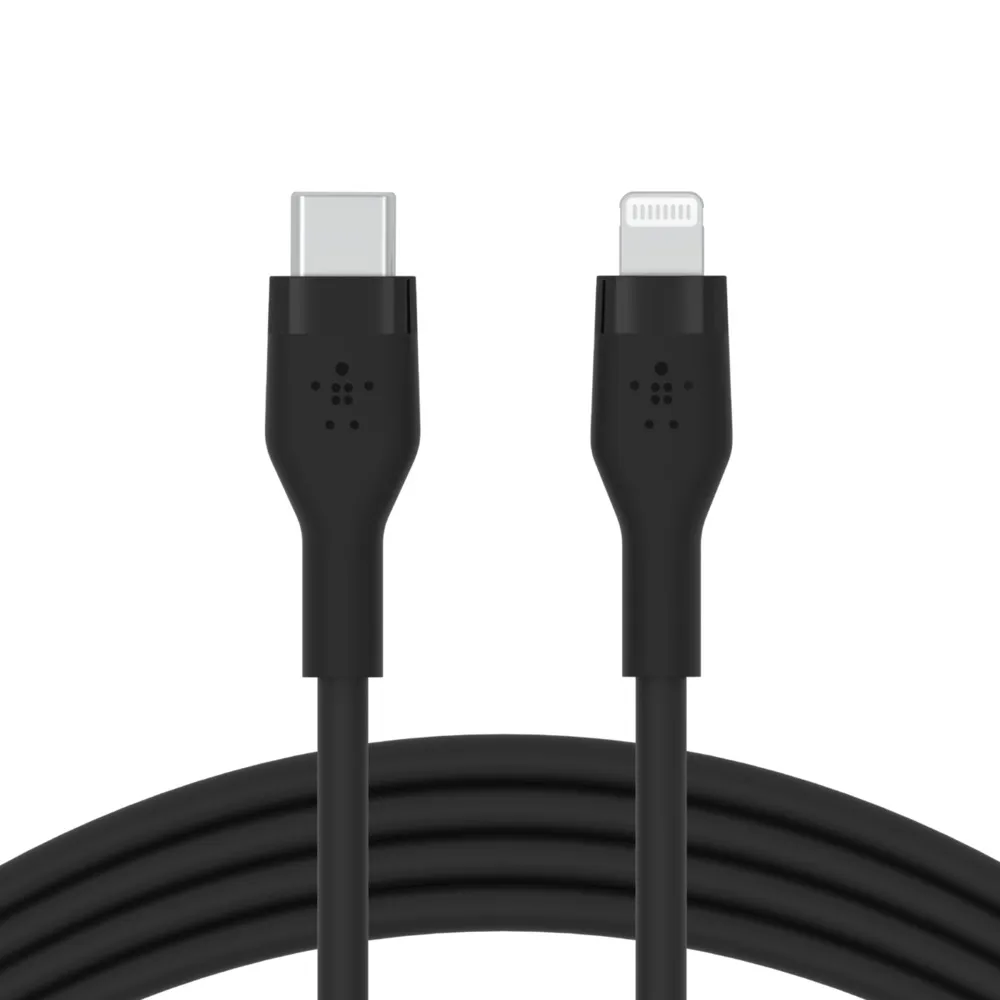 Belkin Flex USB-C auf Lightning Kabel, Schwarz, 3m