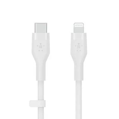 Kabel Belkin CAA009BT3MWH USB-C Lightning 3 m Silikon Weiss