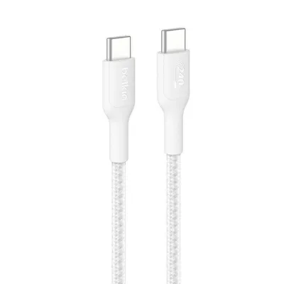 USB-C-Kabel Belkin BoostCharge Pro 240 W 2 m Weiß ultr schnelle Ladung widerstandsfähig