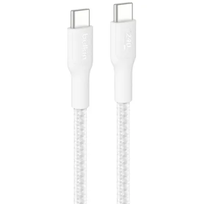 USB-C Kabel Belkin BoostCharge Pro 3 m 240 W Geflochten Schnellladung Weiß