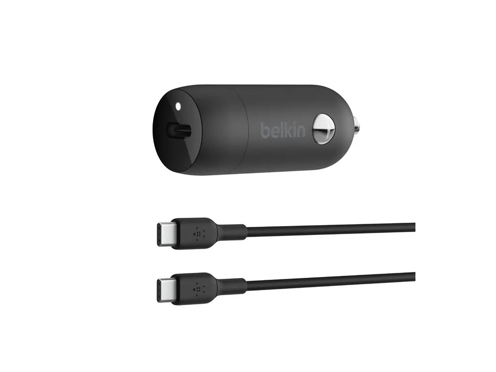 Belkin BOOST CHARGE USB-C-Kfz-Ladegerät inkl. Kabel, Schwarz, 30W