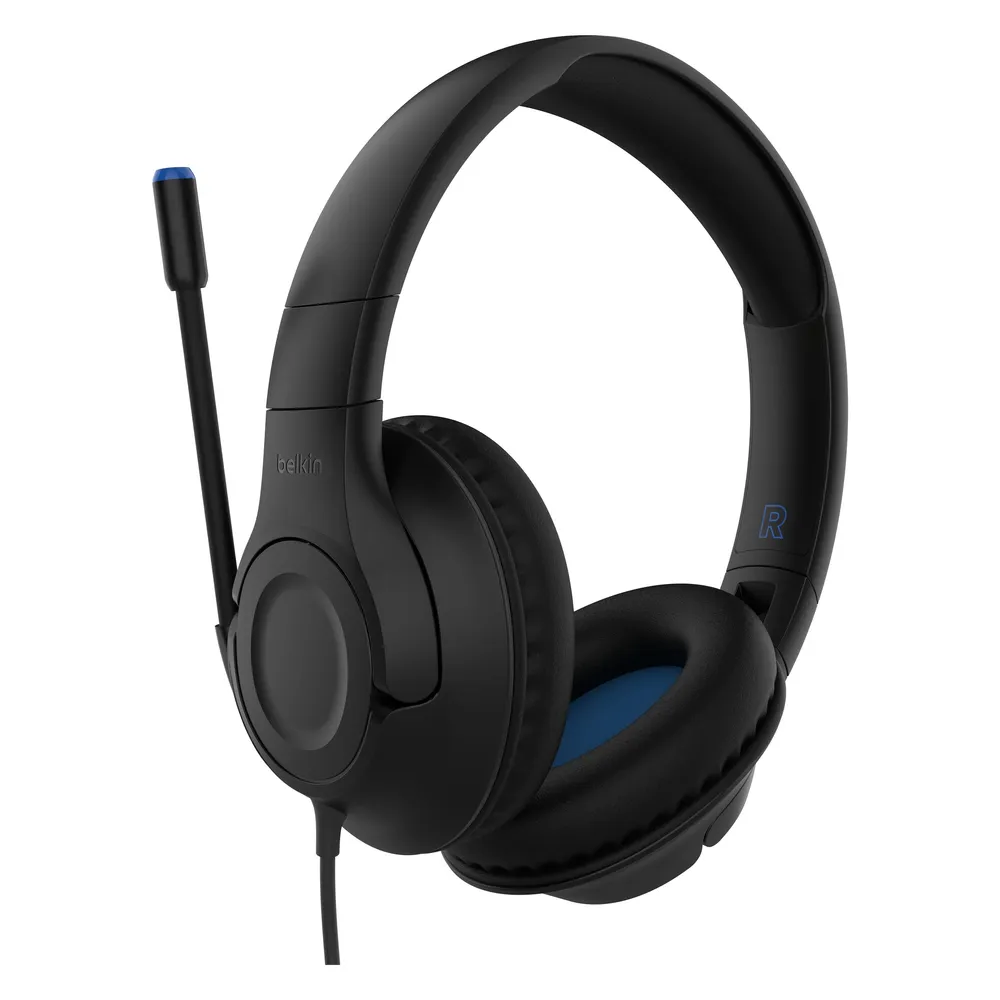 Auriculares Belkin ENA011HQBK mit Kabel USB-C/3,5 mm Gaming Kinder Faltbar Schwarz
