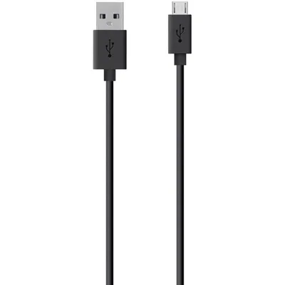 Belkin USB A - Micro-USB, 2m USB Kabel USB 2.0 Micro-USB B Schwarz
