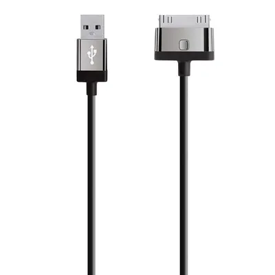 Belkin MIXIT ChargeSync, 2m Handykabel Schwarz USB A Apple 30-pin