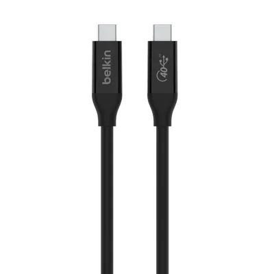 Belkin Kabel Inz001bt0.8mbk Usb4 Usb-c Usb-c Pd 100w 40gbps 0,80m