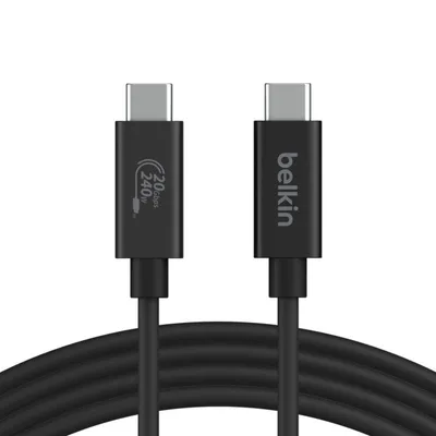 USB-Kabel Belkin INZ004BT2MBK USB4 Gen 2x2 2 m 20 Gbps 240 W Schwarz